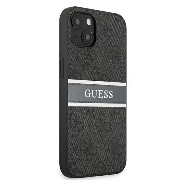 Калъф Guess GUHCP13S4GDGR 4G Stripe за iPhone 13 mini сив