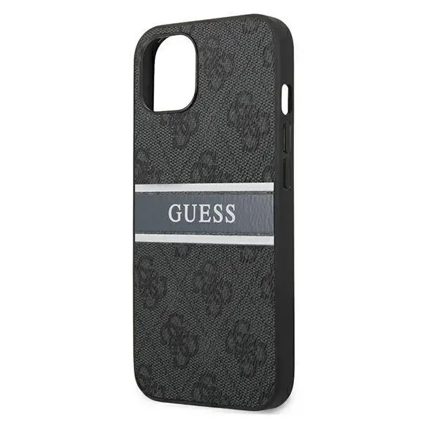 Калъф Guess GUHCP13S4GDGR 4G Stripe за iPhone 13 mini сив