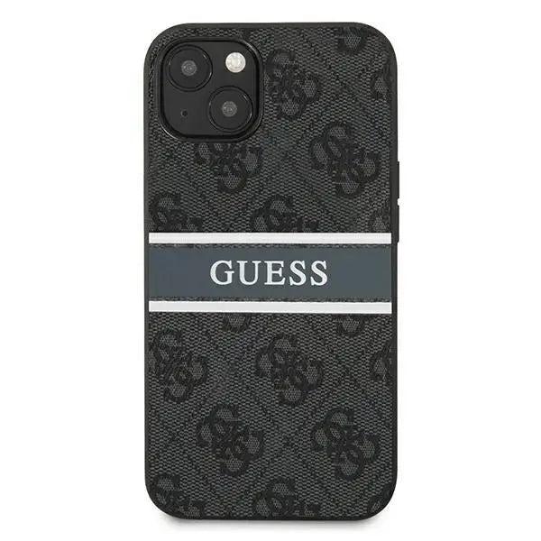 Калъф Guess GUHCP13S4GDGR 4G Stripe за iPhone 13 mini сив