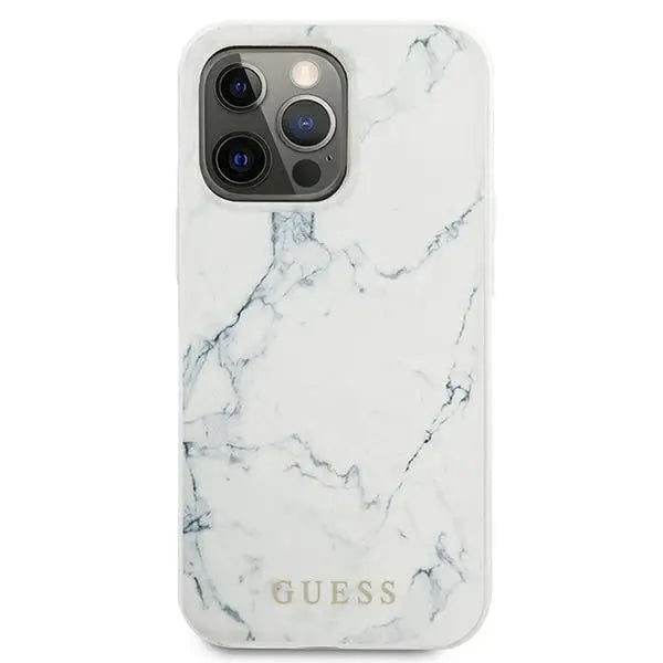 Калъф Guess GUHCP13XPCUMAWH Marble за iPhone 13 Pro Max бял