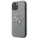 Калъф Guess Saffiano 4G Big Silver Logo за iPhone 13 Сив