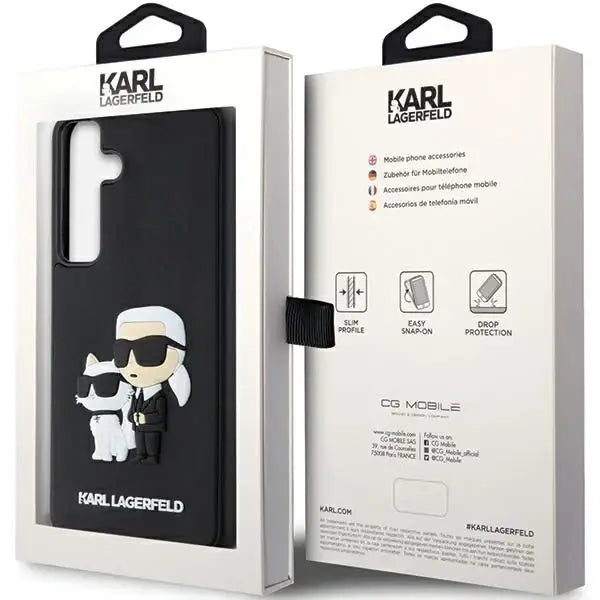 Калъф Karl Lagerfeld 3D за Samsung Galaxy S24 + черен