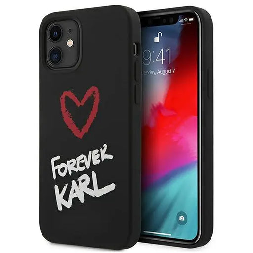 Калъф Karl Lagerfeld Forever за Apple iPhone 12 mini Черен