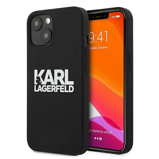 Калъф Karl Lagerfeld KLHCP13SSLKLRBK Silicone Stack