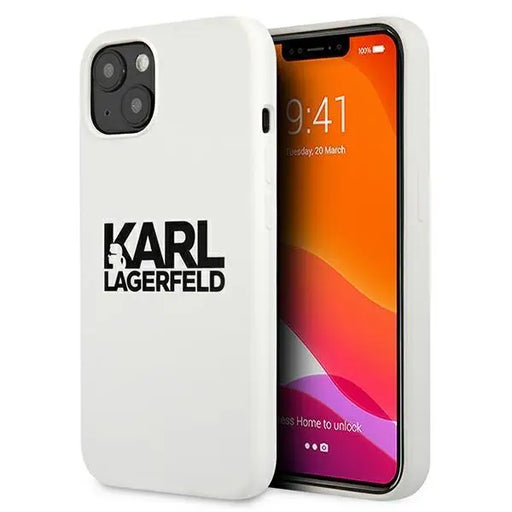 Калъф Karl Lagerfeld KLHCP13SSLKLWH Silicone Stack