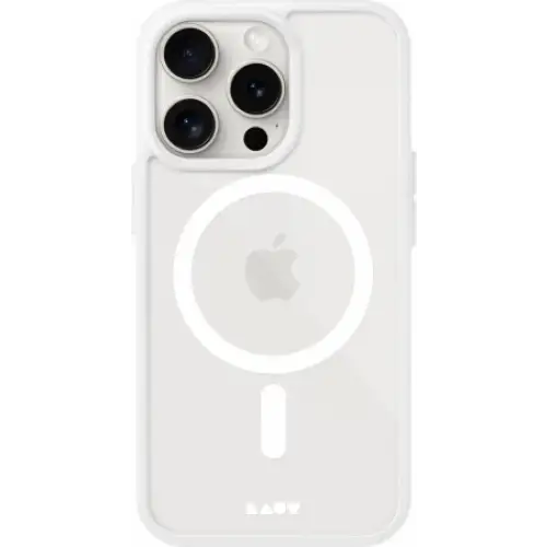 Калъф LAUT Huex Protect с MagSafe за iPhone 15 Pro бял