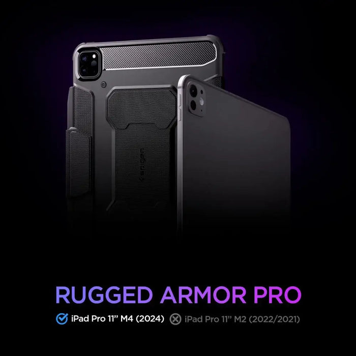 Калъф Spigen Rugged Armor Pro за iPad Pro 11’ 2024 черен