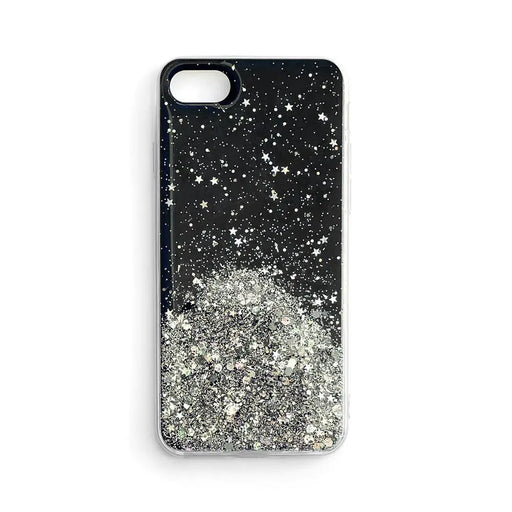 Калъф Star Glitter Shining за iPhone 13 черен