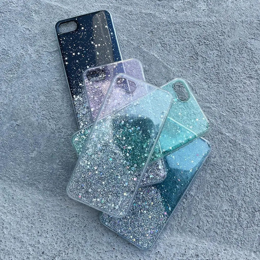 Калъф Star Glitter Shining за iPhone 13 черен