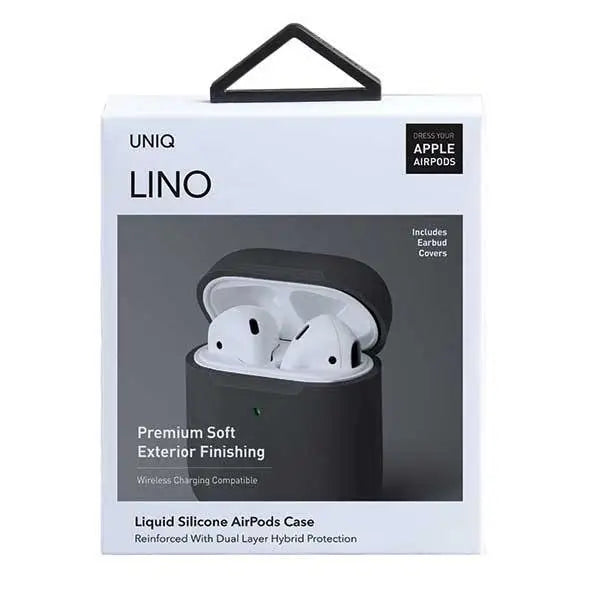 Калъф Uniq Lino за Airpods 2/Airpods 1 сив