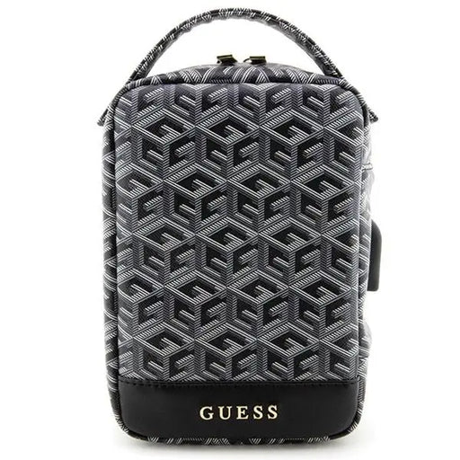 Калъф за аксесоари Guess GUHBHGCFSEK черен / GCube Stripe