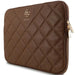 Калъф за лаптоп Guess Quilted 4G 14’ кафяв