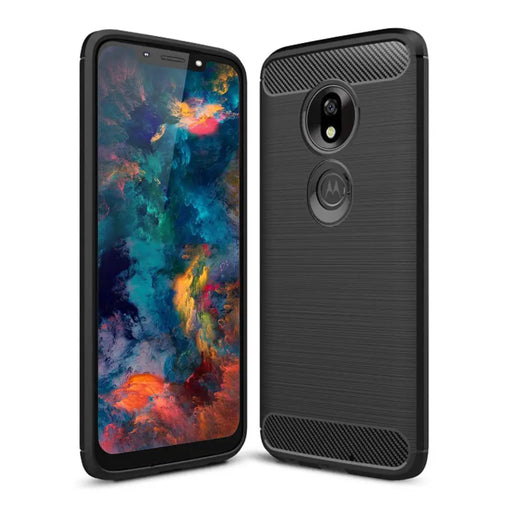 Калъф за телефон Carbon Case за Motorola Moto G7 Play черен