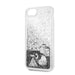 Калъф за телефон Guess сребрист Glitter Hearts за iPhone 7/8