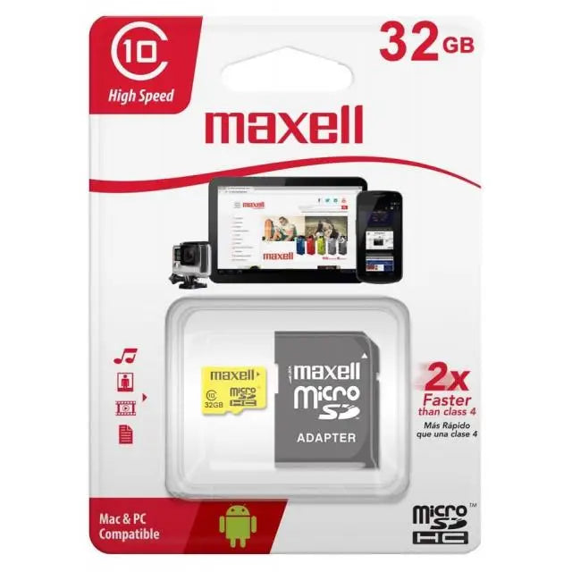 Карта памет Maxell micro SDHC 32GB Class 10,