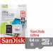 Карта памет SANDISK Ultra microSDHC UHS-I 64GB