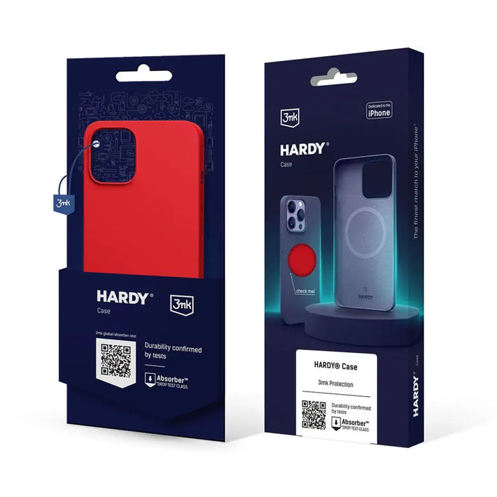 Кейс 3mk Hardy Silicone MagCase за Apple iPhone 14 червен