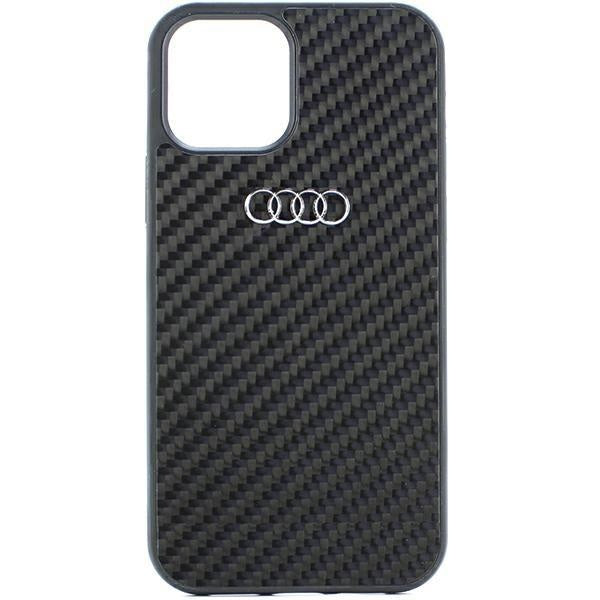 Кейс Audi Carbon Fiber за iPhone 12/12 Pro 6.1 черен / черен