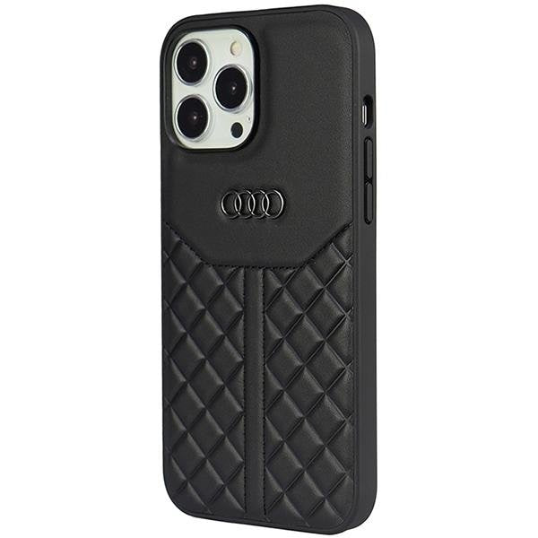 Кейс Audi Genuine Leather за iPhone 13 Pro Max 6.7 черен /