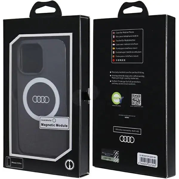 Кейс Audi IML Big Logo MagSafe за iPhone 13 Pro / черен