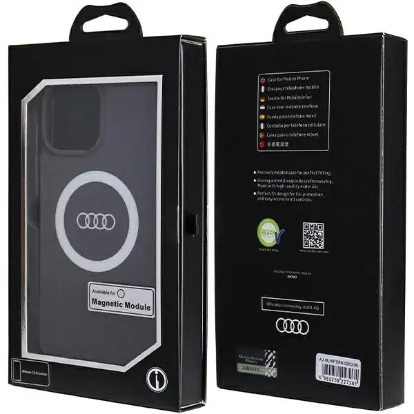 Кейс Audi IML Big Logo MagSafe за iPhone 13 Pro Max черен