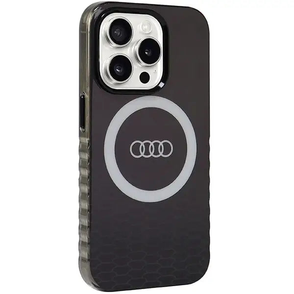 Кейс Audi IML Big Logo MagSafe за iPhone 15 Pro черен