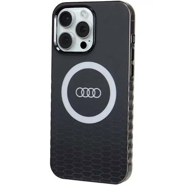 Кейс Audi IML Big Logo MagSafe за iPhone 15 Pro Max черен