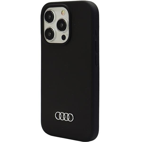 Кейс Audi Silicone Case за iPhone 15 Pro 6.1 черен / черен