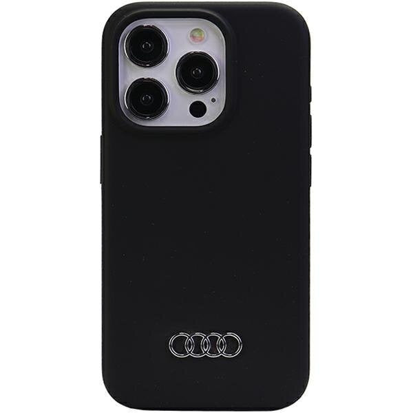 Кейс Audi Silicone Case за iPhone 15 Pro 6.1 черен / черен