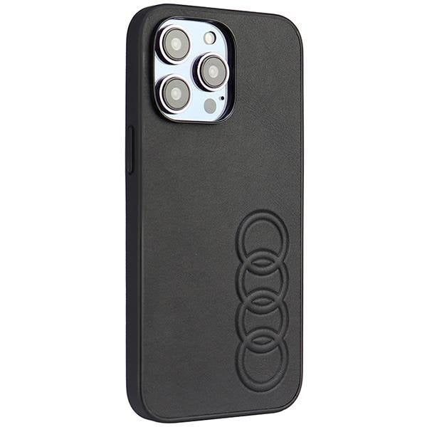 Кейс Audi Synthetic Leather за iPhone 14 Pro Max 6.7 черен /