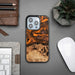 Кейс Bewood Unique Orange за iPhone 15 Pro черно и оранжево