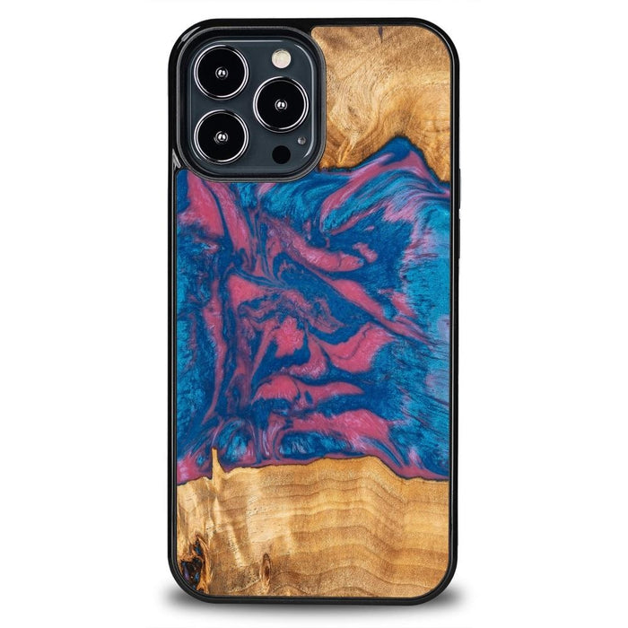 Кейс Bewood Unique Vegas за iPhone 13 Pro Max розово и синьо