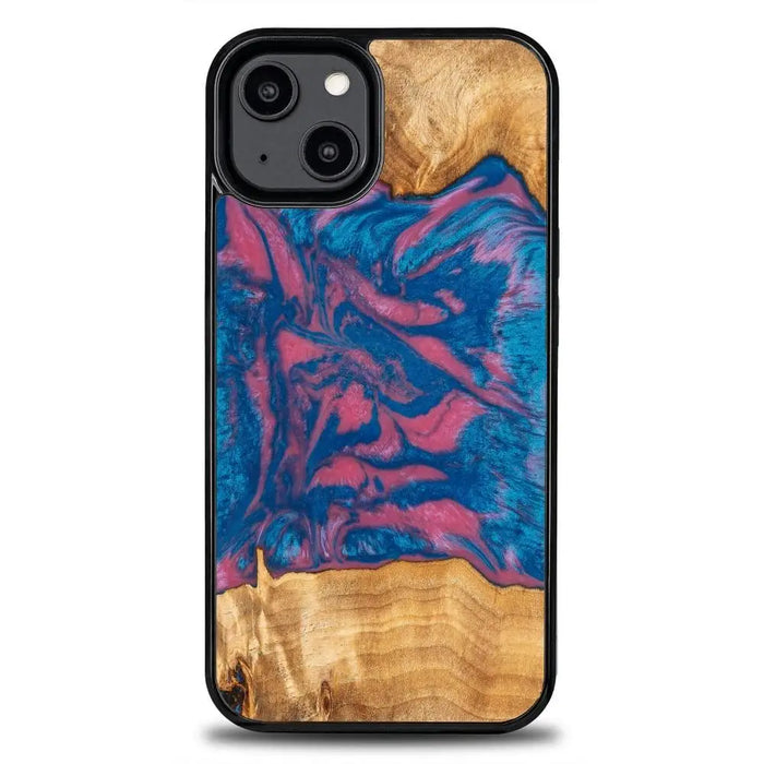 Кейс Bewood Unique Vegas за iPhone 14 розово и синьо