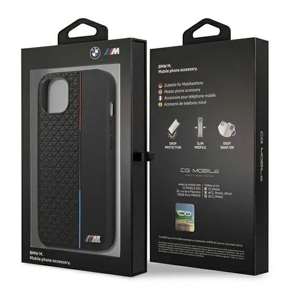 Кейс BMW BMHCP13MTRTBK за iPhone 13 6.1’ черен