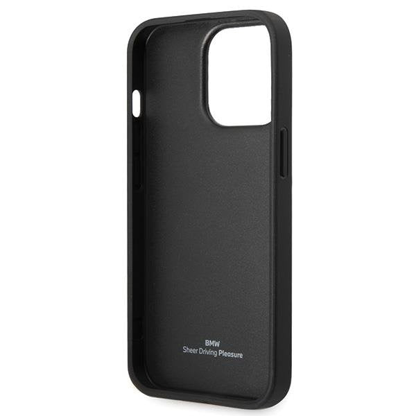 Кейс BMW BMHCP14L22RFGK за iPhone 14 Pro 6.1 черен Leather