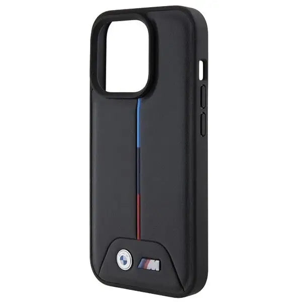 Кейс BMW Quilted Tricolor за iPhone 15 Pro Max черен