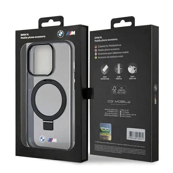 Кейс BMW Ring Stand M Collection MagSafe за iPhone 15