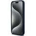 Кейс BMW Silicone Metal Logo за iPhone 15 Pro тъмносин