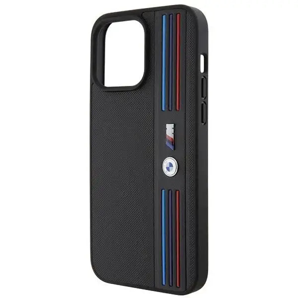 Кейс BMW Tricolor M Collection за iPhone 15 Pro черен