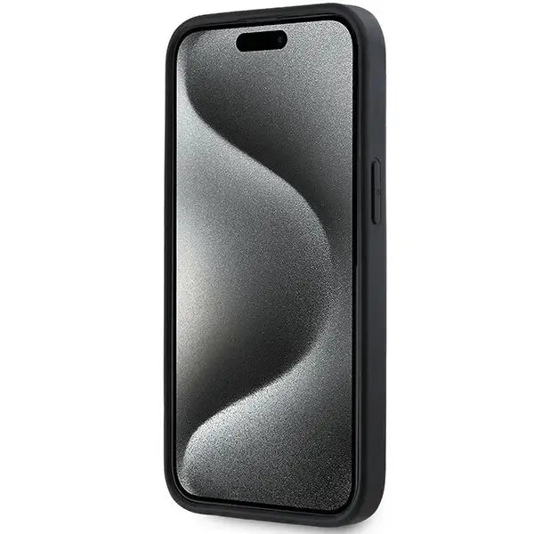 Кейс DKNY 3D Rubber Repeat Pattern за iPhone 15/14/13 черен