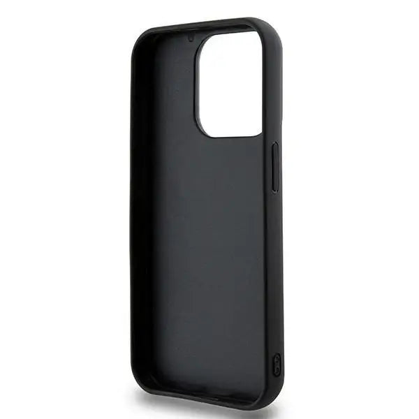 Кейс DKNY 3D Rubber Repeat Pattern за iPhone 15 Pro черен