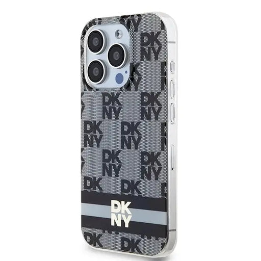 Кейс DKNY IML Checkered Mono Pattern & Printed Stripes