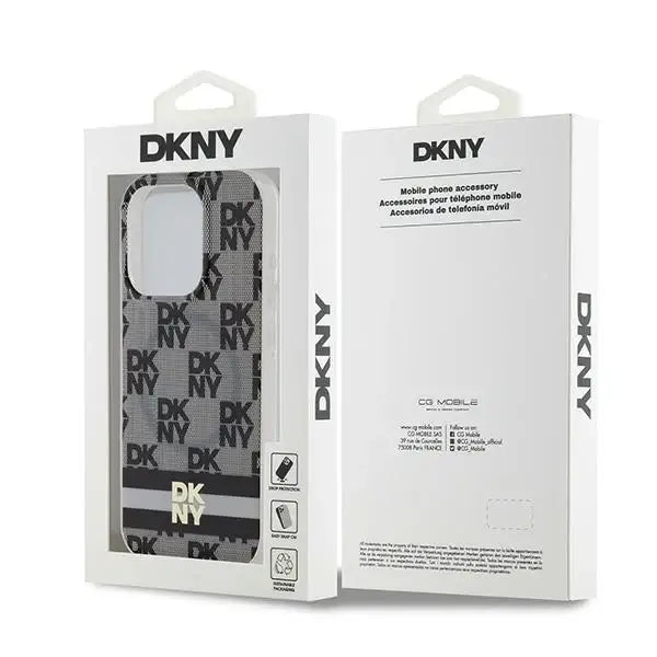 Кейс DKNY IML Checkered Mono Pattern & Printed Stripes