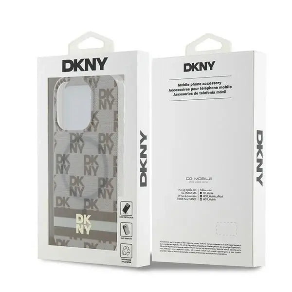 Кейс DKNY IML Checkered Mono Pattern & Printed Stripes