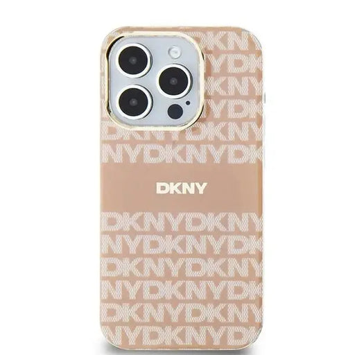 Кейс DKNY IML Mono & Stripe MagSafe за iPhone 11 / Xr розов