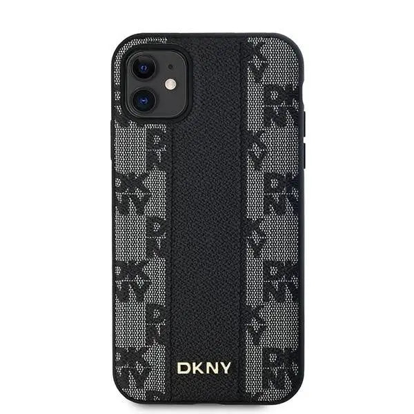 Кейс DKNY Leather Checkered Mono Pattern MagSafe