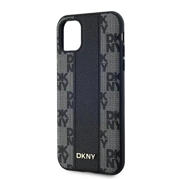 Кейс DKNY Leather Checkered Mono Pattern MagSafe