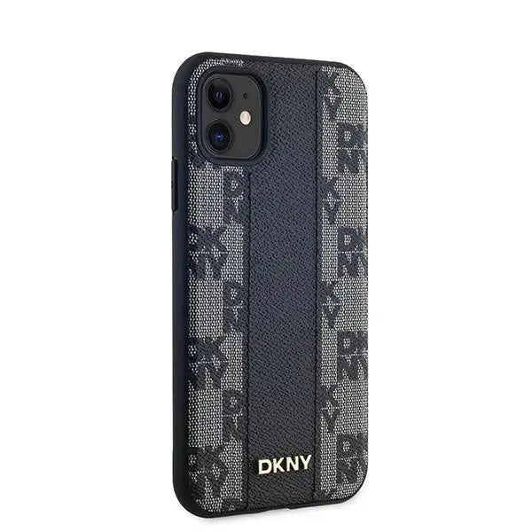 Кейс DKNY Leather Checkered Mono Pattern MagSafe