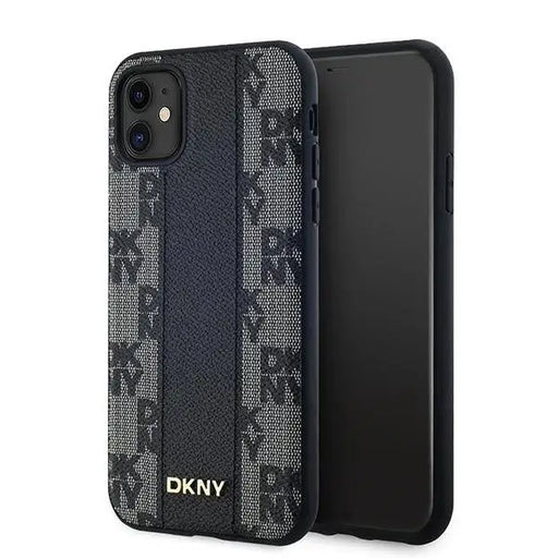 Кейс DKNY Leather Checkered Mono Pattern MagSafe