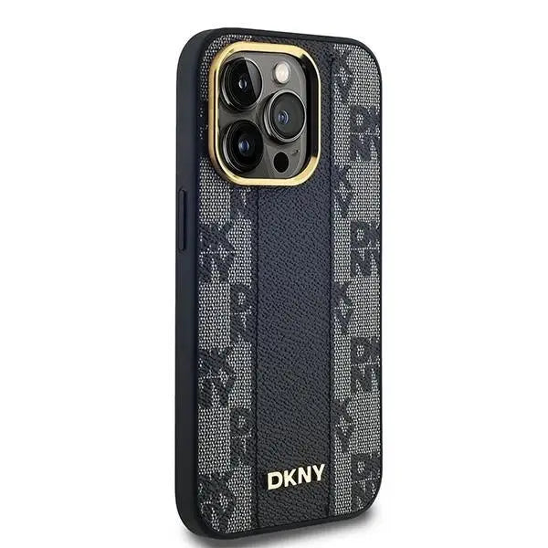 Кейс DKNY Leather Checkered Mono Pattern MagSafe